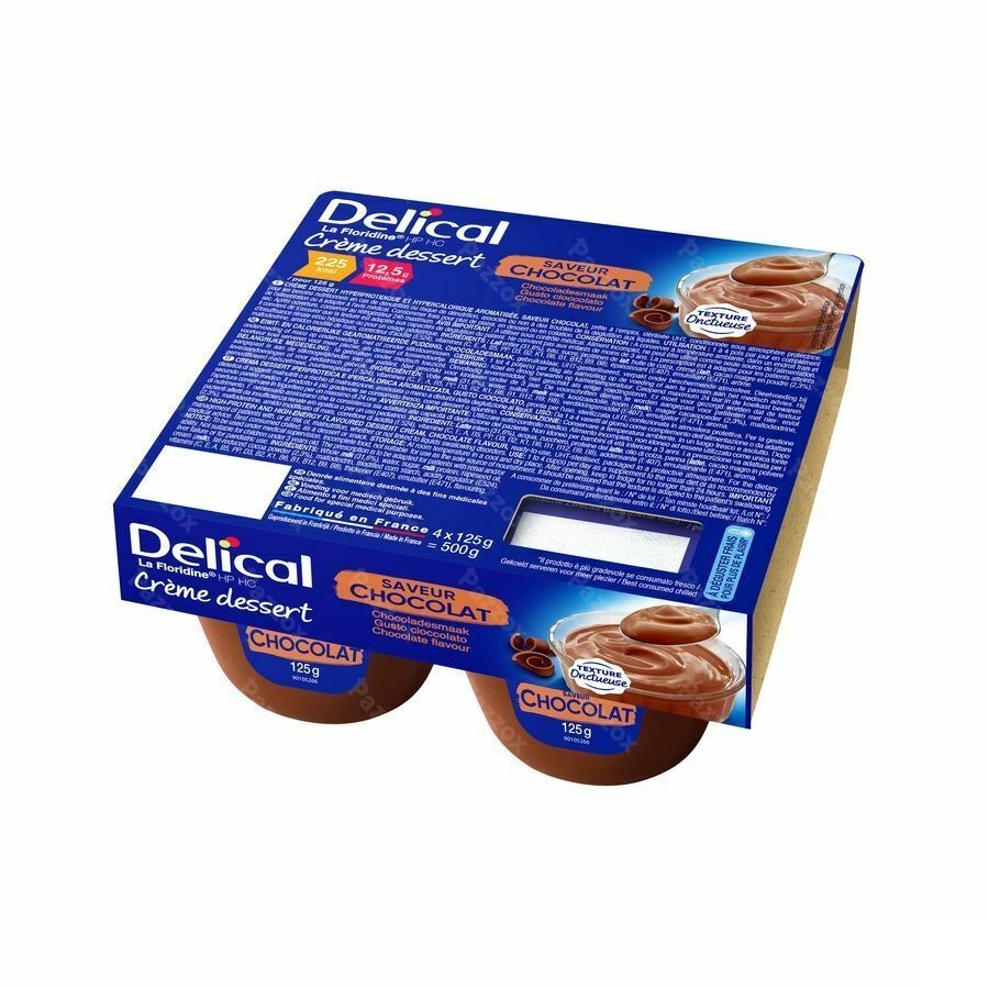 Delical Creme Dessert La Floridine Chocola 4x125g