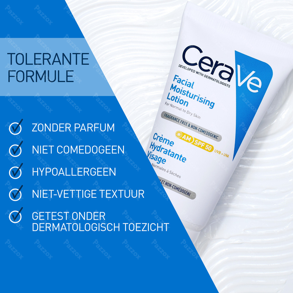 CeraVe Hydraterende Gezichtscrème SPF50 52ml