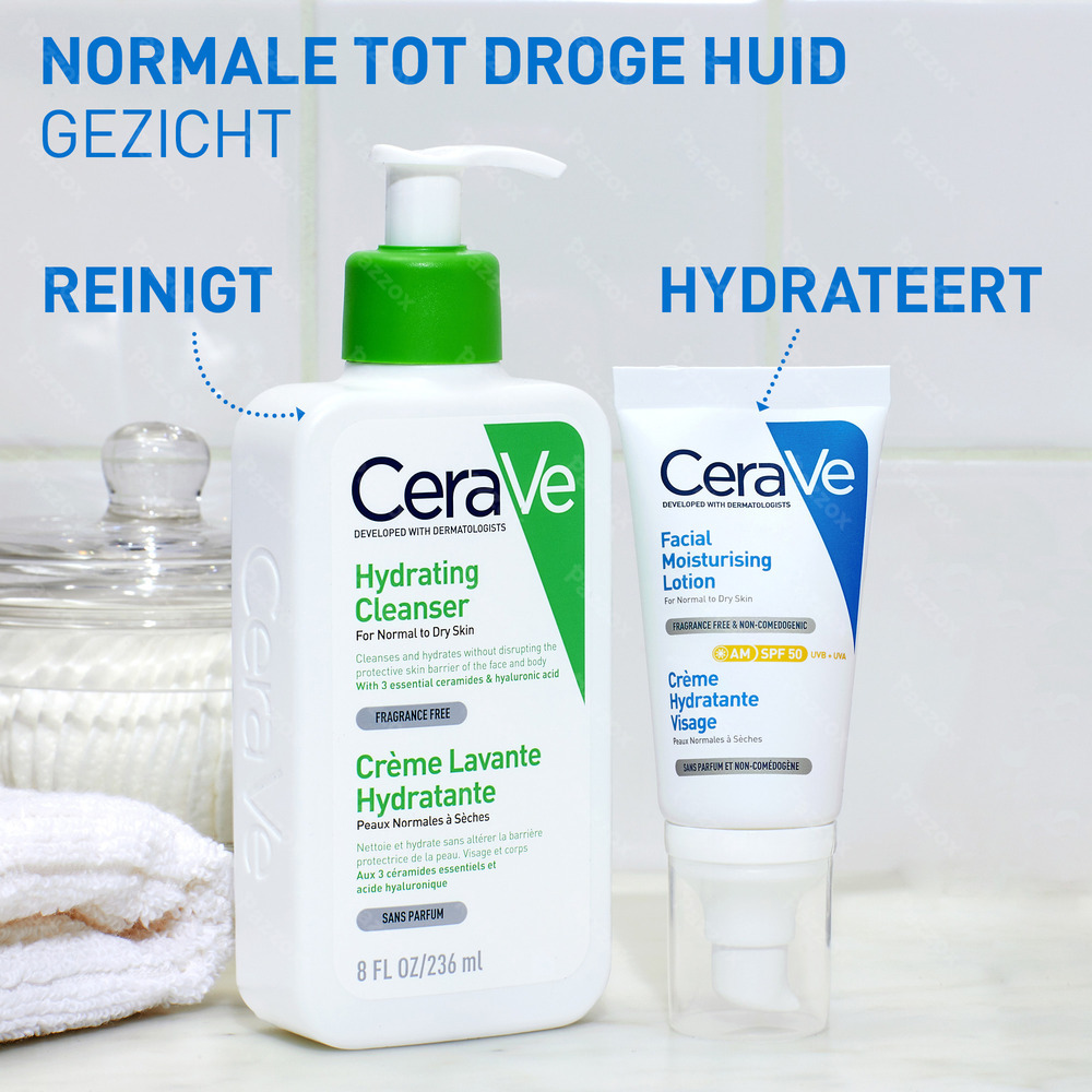 CeraVe Hydraterende Gezichtscrème SPF50 52ml