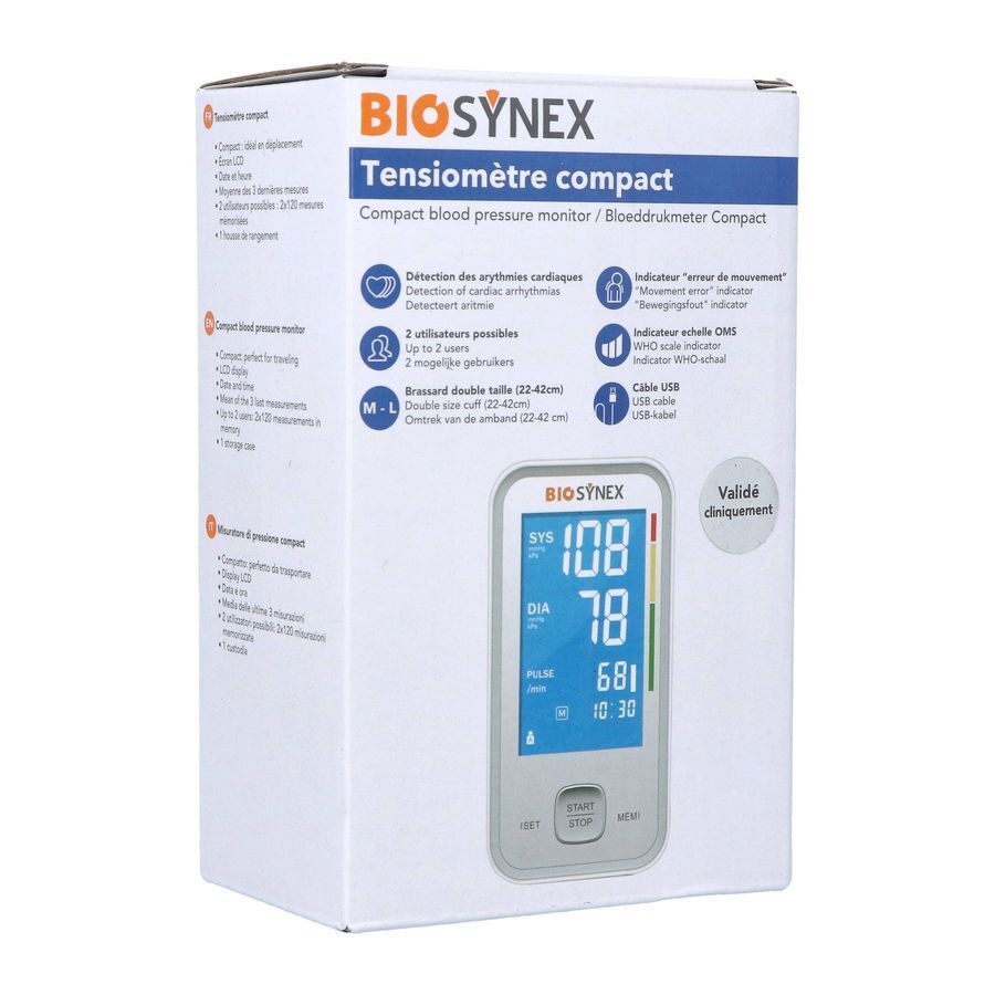 Biosynex Bloeddrukmeter Bovenarm Compact