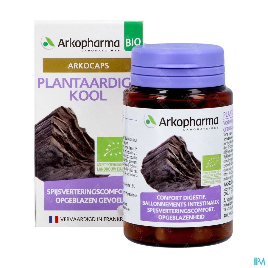 Arkocaps Plantaardige Kool 45 Biologische Capsules