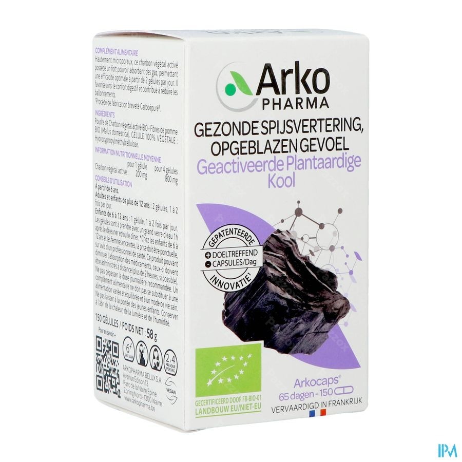 Arkocaps Plantaardige Kool Bio 150 Capsules