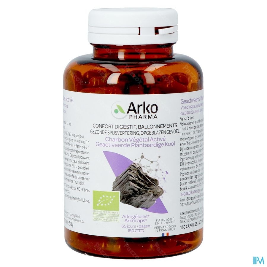 Arkocaps Plantaardige Kool Bio 150 Capsules