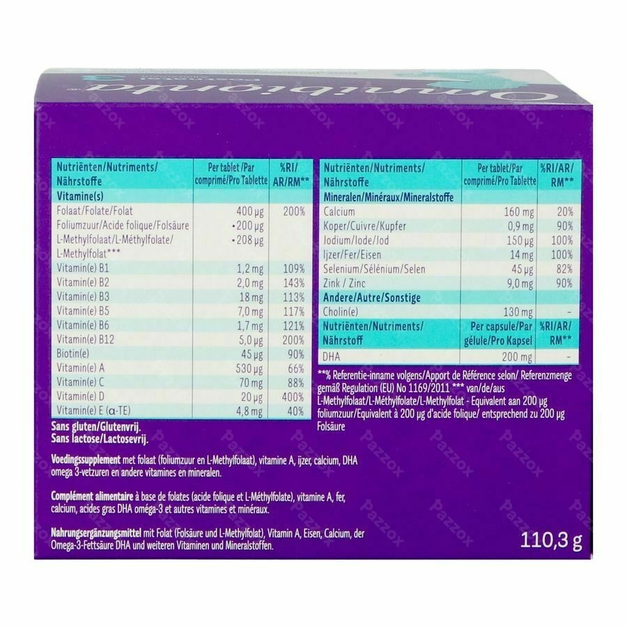Omnibionta Postnatal 3 Borstvoeding 56 Tabletten + 56 Capsules