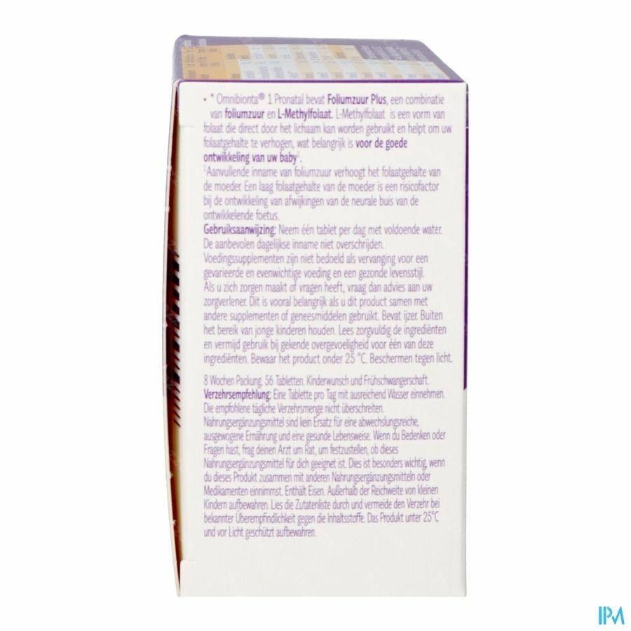 Omnibionta Pronatal Kinderwens Zwangerschap 56 Tabletten