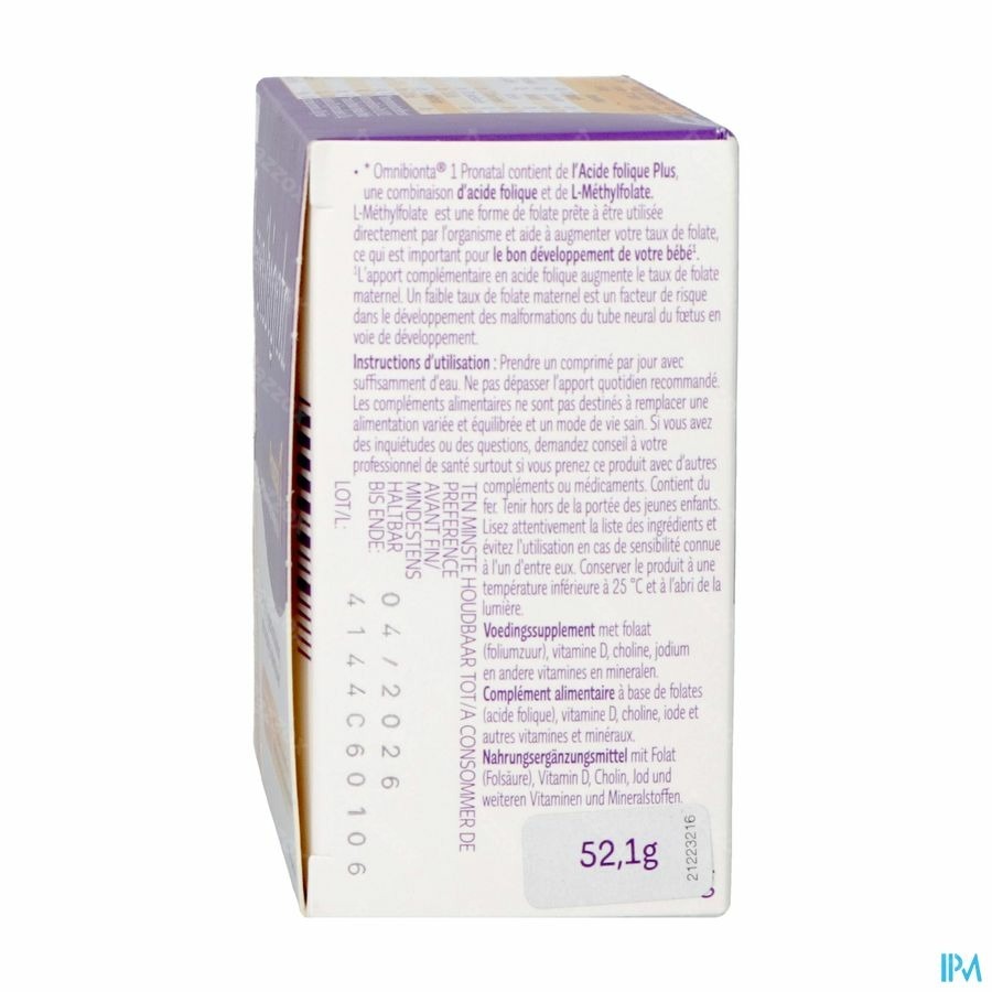 Omnibionta Pronatal Kinderwens Zwangerschap 56 Tabletten