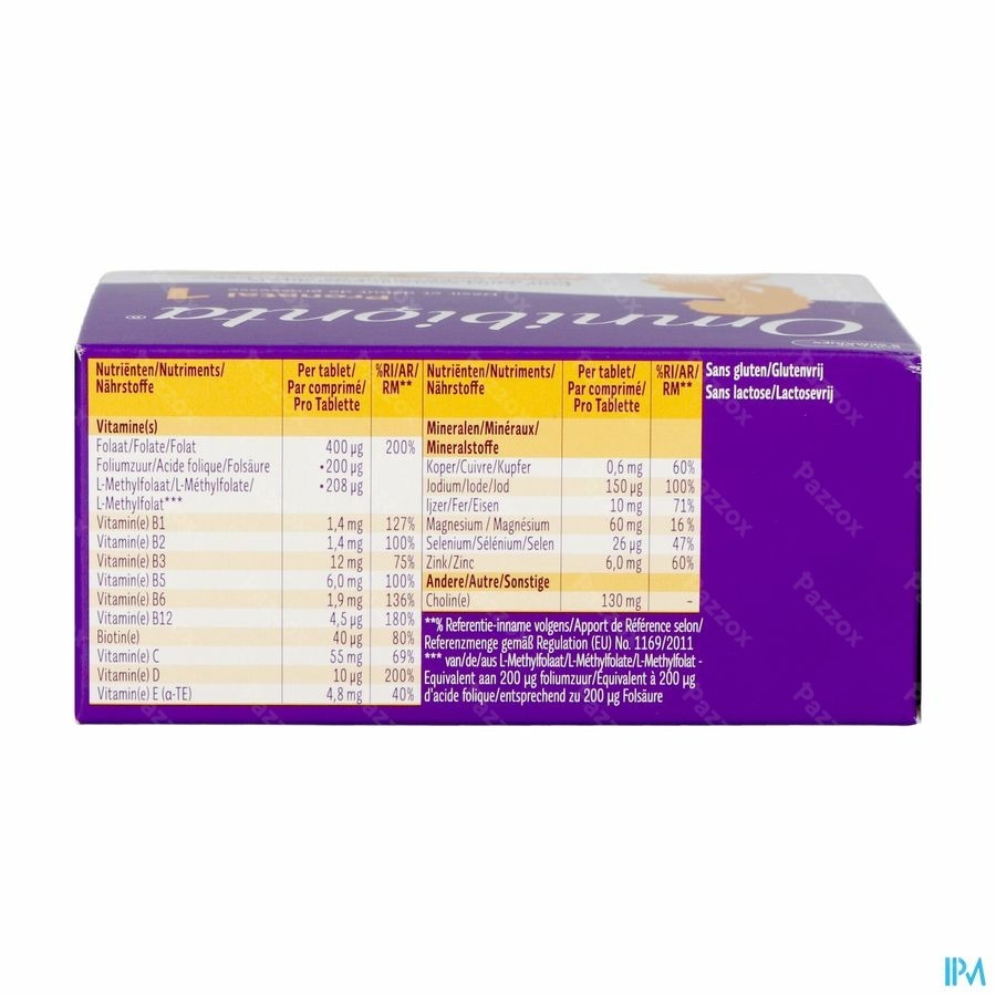Omnibionta Pronatal Kinderwens Zwangerschap 56 Tabletten