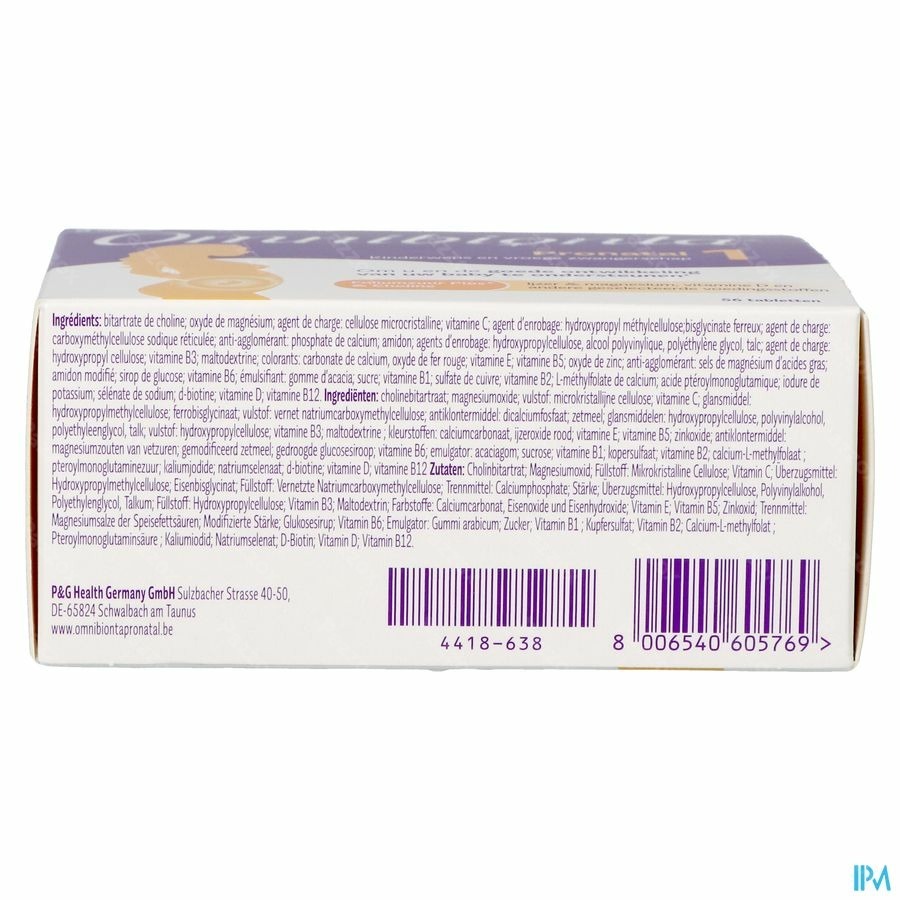 Omnibionta Pronatal Kinderwens Zwangerschap 56 Tabletten