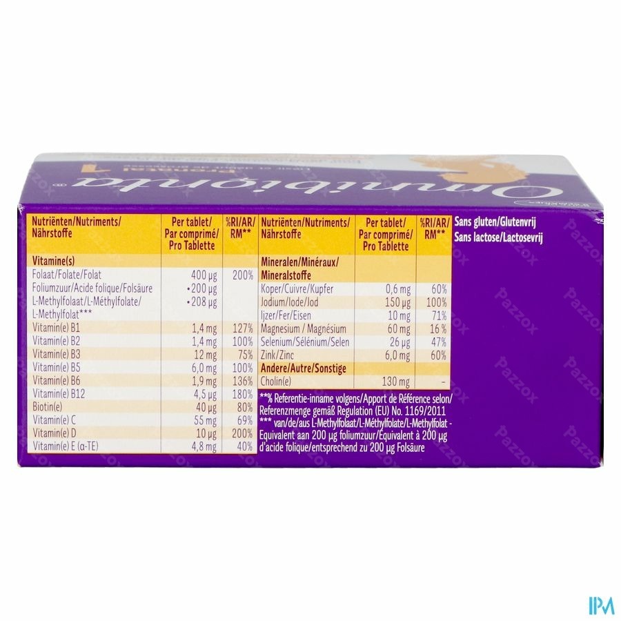 Omnibionta Pronatal Kinderwens Zwangerschap 56 Tabletten