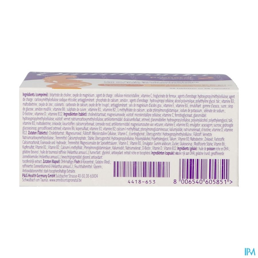 Omnibionta Pronatal Zwangerschap 28 Tabletten + 28 Capsules