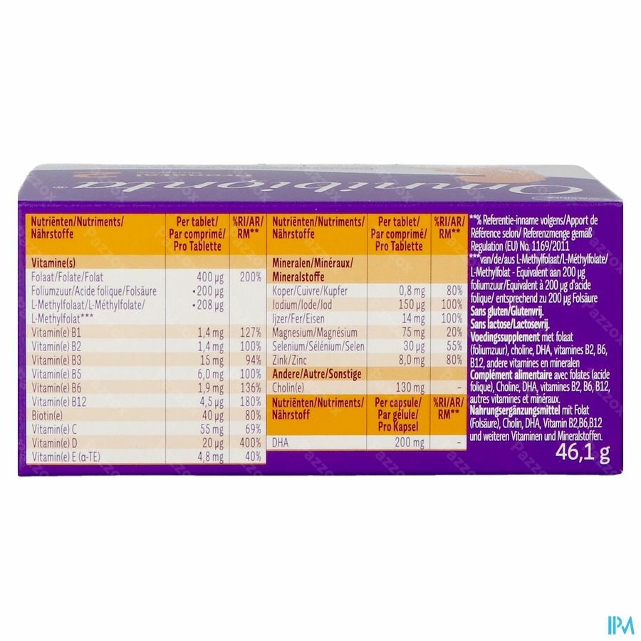 Omnibionta Pronatal Zwangerschap 28 Tabletten + 28 Capsules