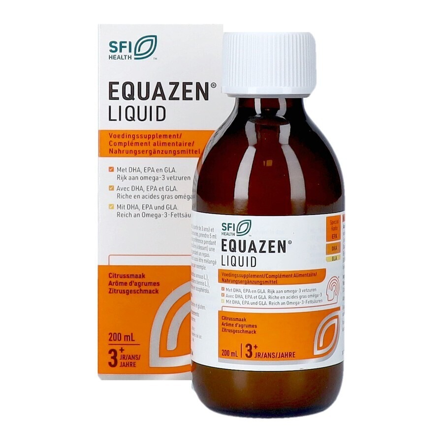 EquaZen Omega 3 & 6 Vetzuren Vloeibaar Citrus 200ml