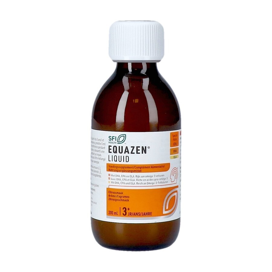 EquaZen Omega 3 & 6 Vetzuren Vloeibaar Citrus 200ml
