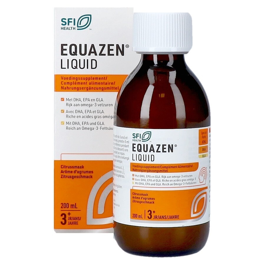 EquaZen Omega 3 & 6 Vetzuren Vloeibaar Citrus 200ml