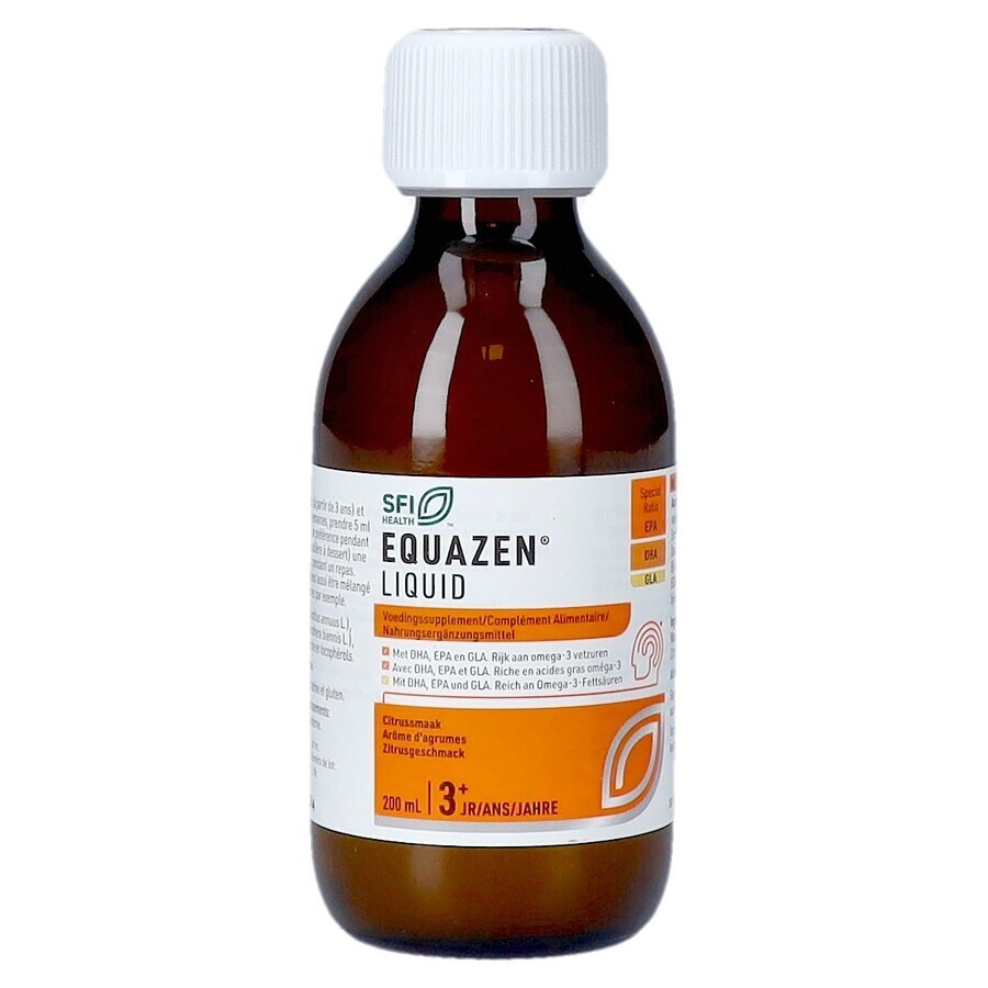 EquaZen Omega 3 & 6 Vetzuren Vloeibaar Citrus 200ml