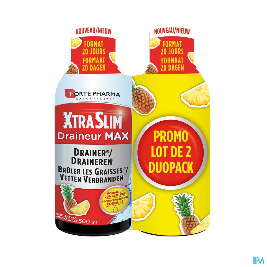 Xtraslim Draineur Max Duo 2x500ml