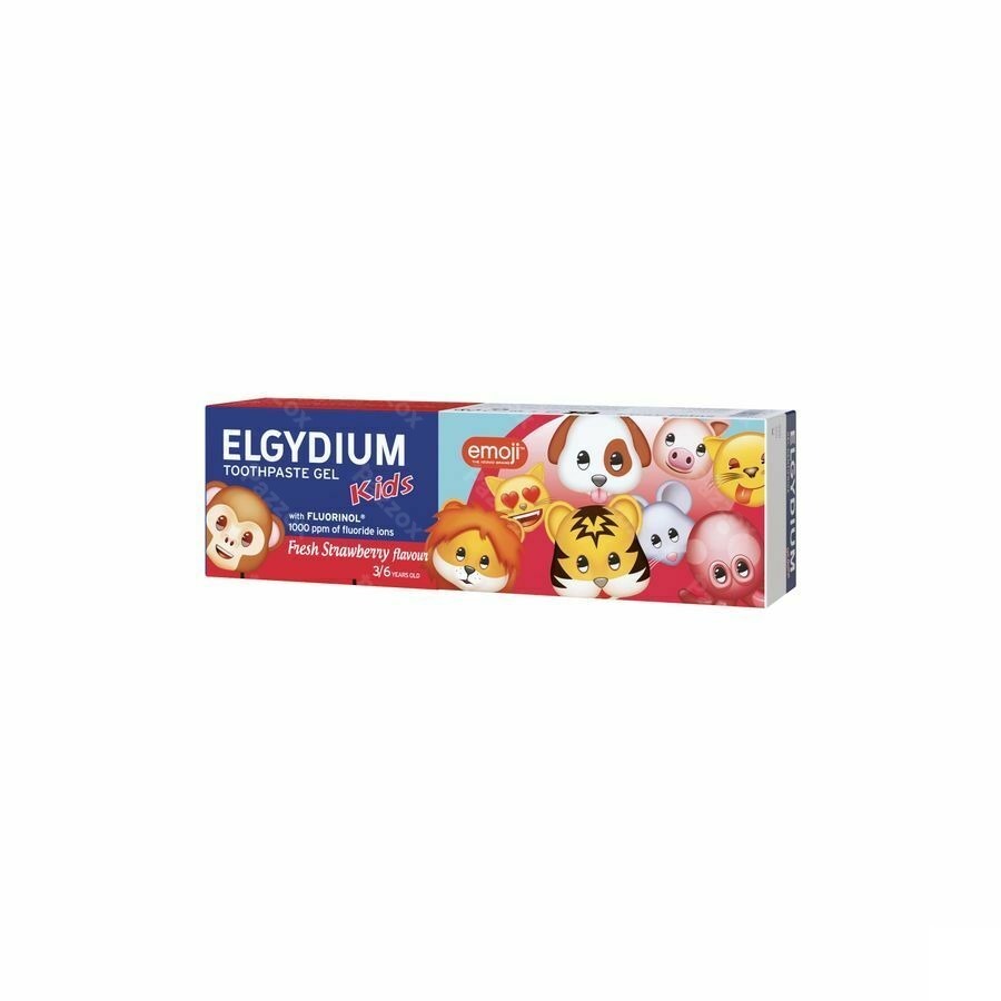 Elgydium Kids Emoji Tandpasta Frisse Aardbei 50ml