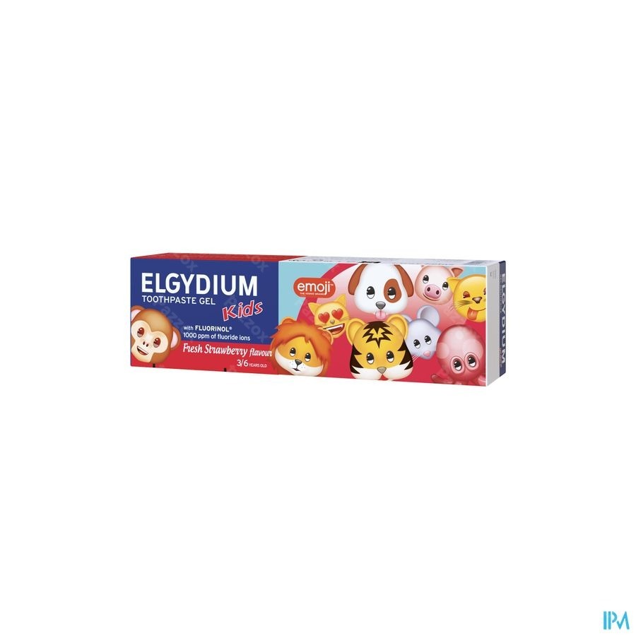 Elgydium Kids Emoji Tandpasta Frisse Aardbei 50ml