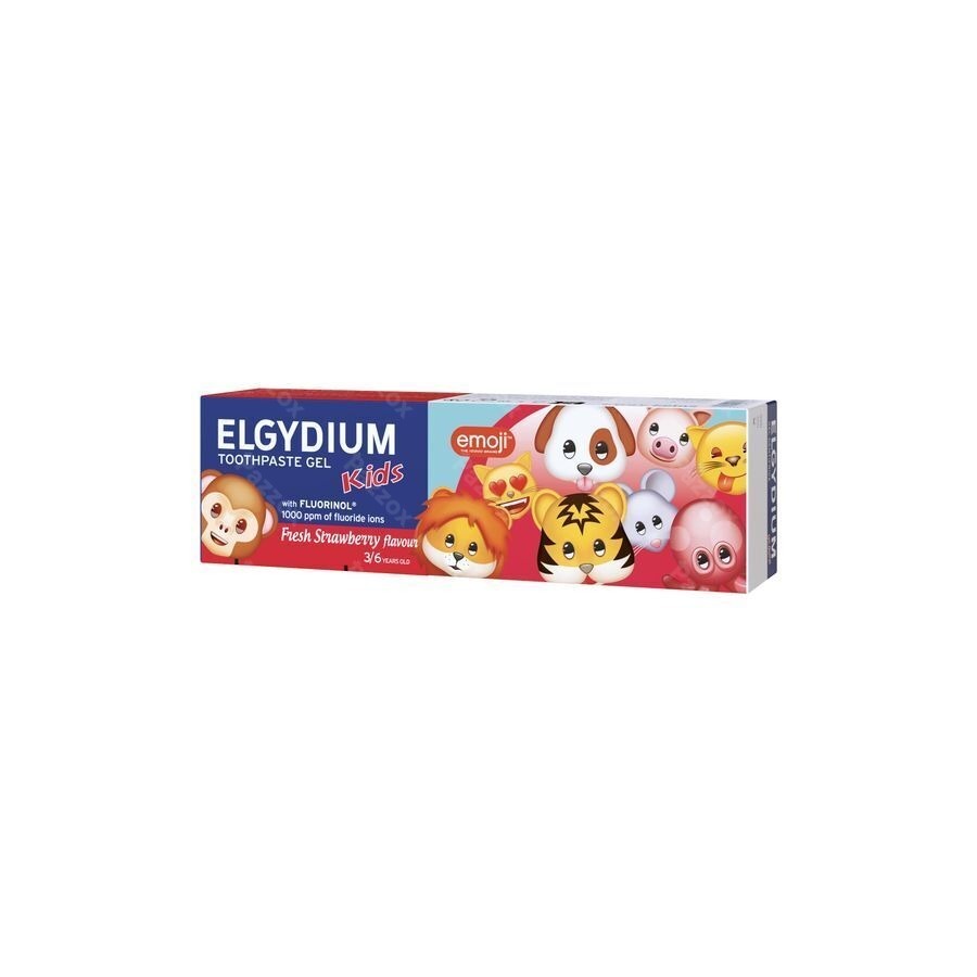 Elgydium Kids Emoji Tandpasta Frisse Aardbei 50ml