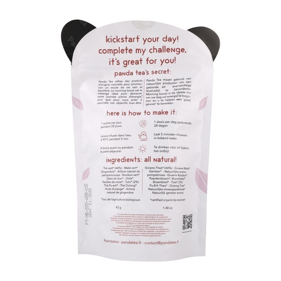 Panda Tea Morningboost 28 Dagen 42g
