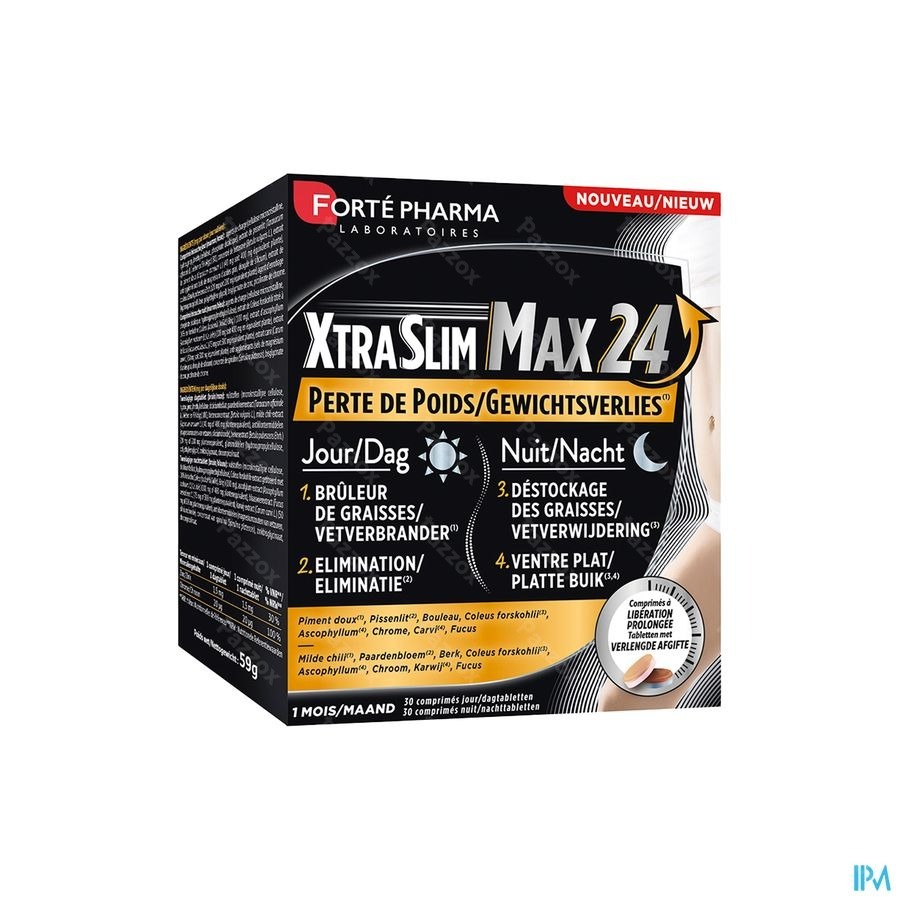 Forté Pharma Xtraslim Max 24h 60 Tabletten