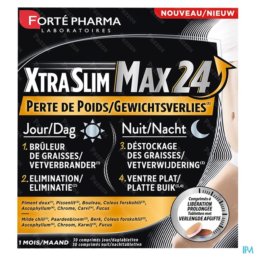 Forté Pharma Xtraslim Max 24h 60 Tabletten