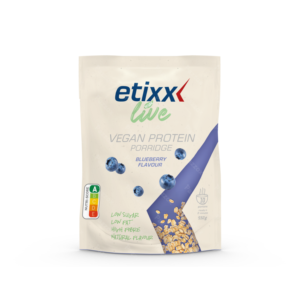Etixx Live Vegan Protein Porridge Bosbessen 550g