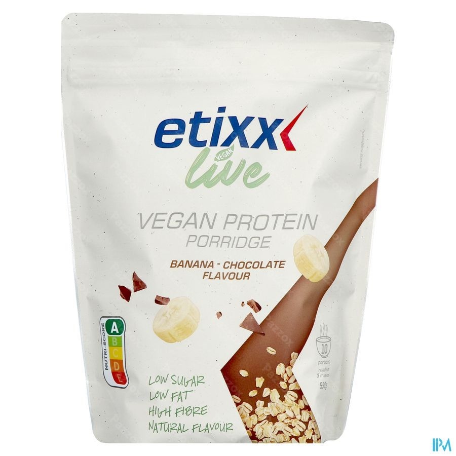 Etixx Live Vegan Protein Porridge Banaan-Chocolade 550g