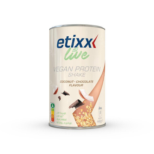 Etixx Live Vegan Protein Shake Kokosnoot-Chocolade 448g