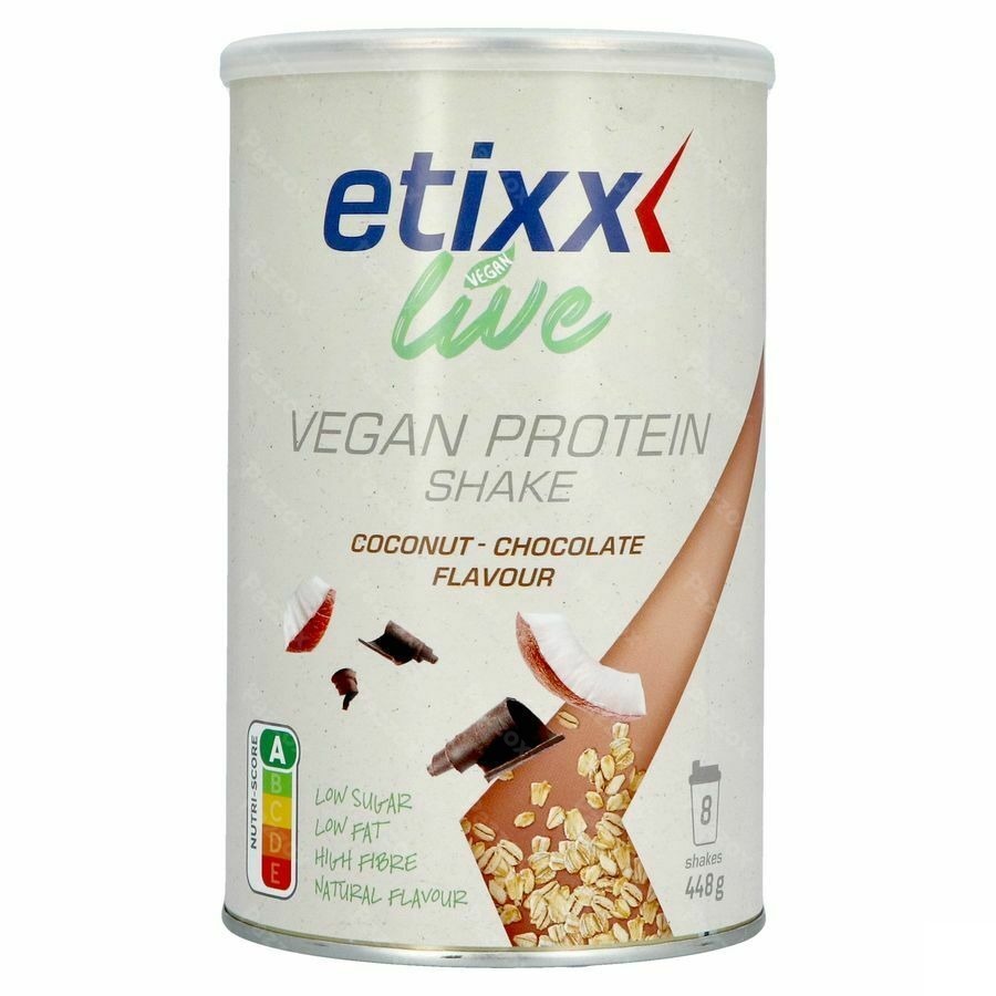 Etixx Live Vegan Protein Shake Kokosnoot-Chocolade 448g