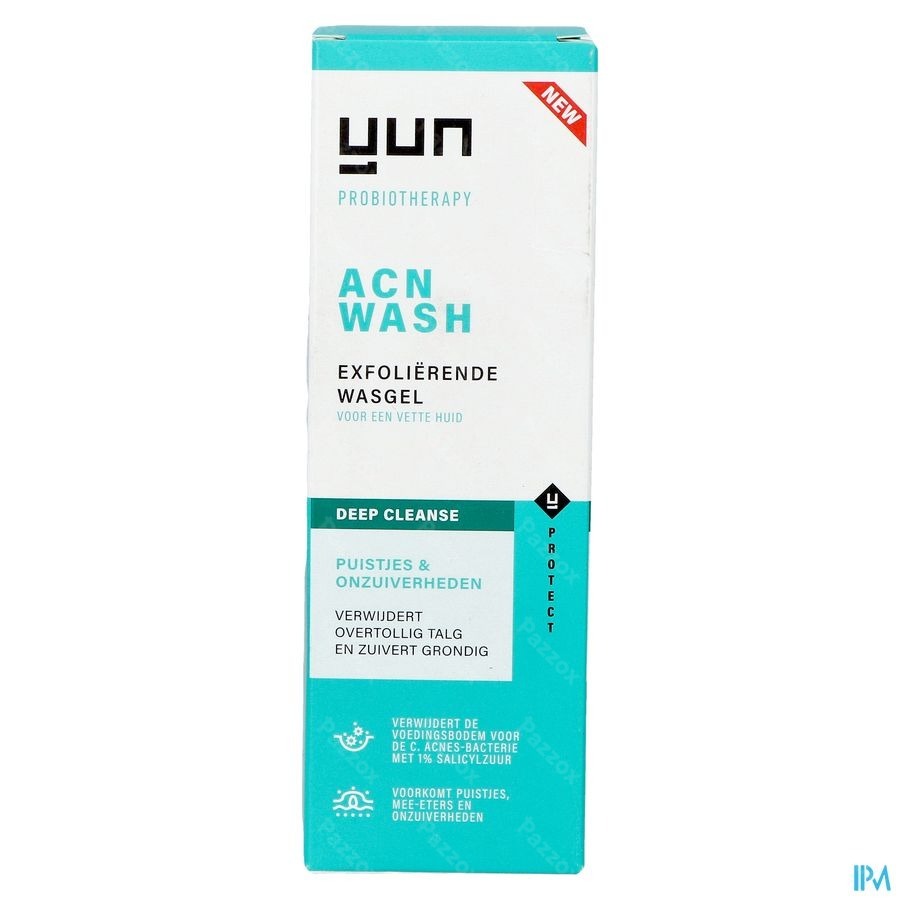 Yun ACN Exfoliërende Wasgel Gezicht Vette Huid 150 ml 