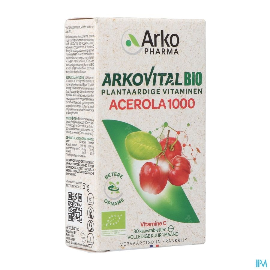 Arkovital Acerola 1000 Bio 30 Kauwtabletten