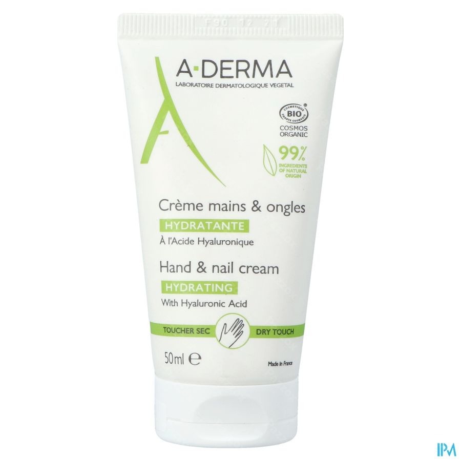 A-Derma Hydraterende Hand- en Nagelcrème Havermelk 50ml