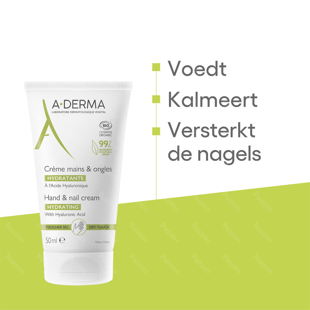 A-Derma Hydraterende Hand- en Nagelcrème Havermelk 50ml