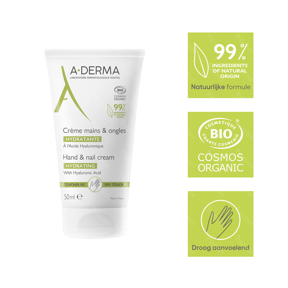 A-Derma Hydraterende Hand- en Nagelcrème Havermelk 50ml
