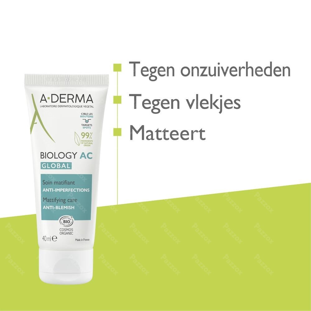 A-Derma Biology Globale Verzorging Onzuiverheden 40ml