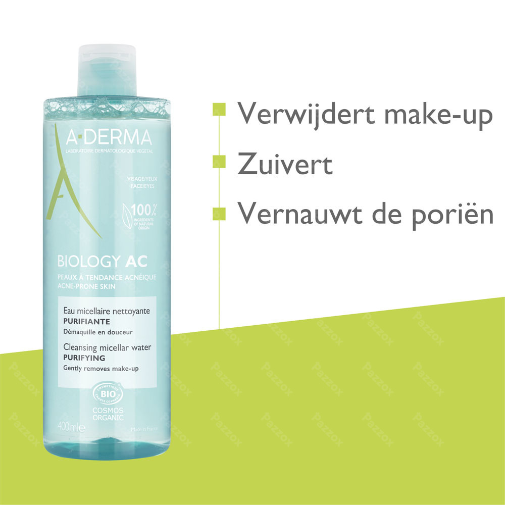 A-Derma Biology Ac Zuiverend Micellair Water 400ml
