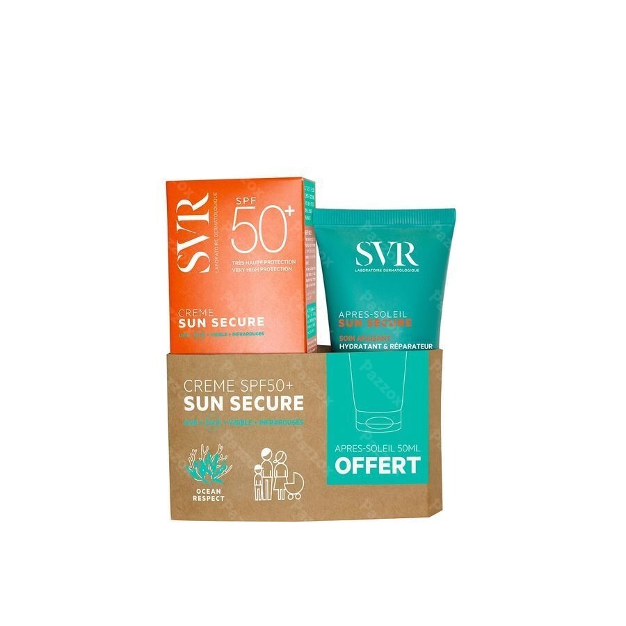 SVR Sun Secure Zonnecrème SPF50+ Aftersun 50ml Gratis