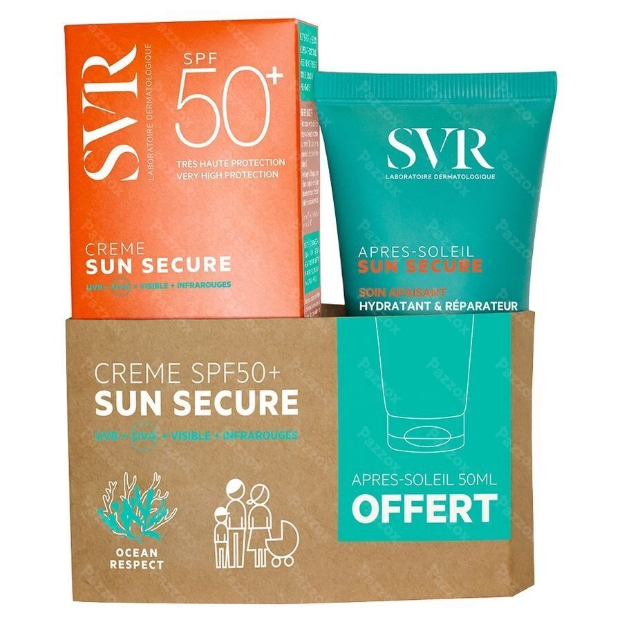 SVR Sun Secure Zonnecrème SPF50+ Aftersun 50ml Gratis