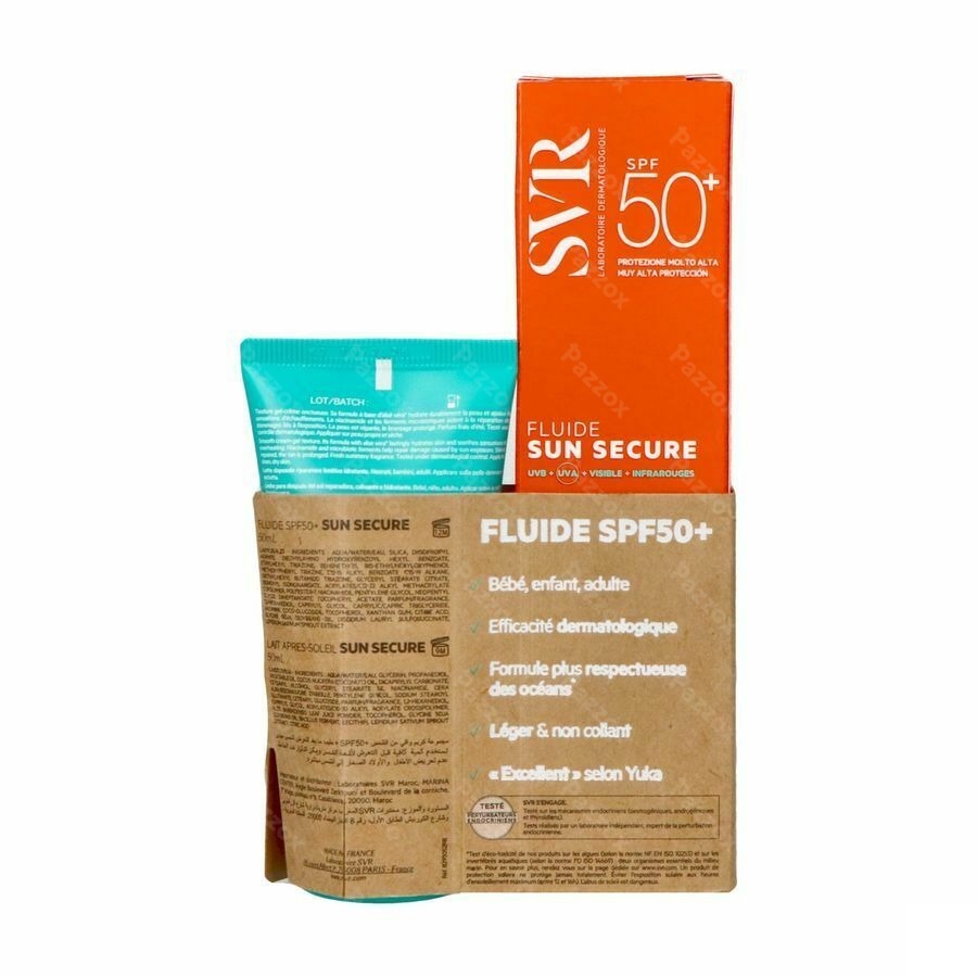 SVR Sleeve Sun Secure Fluide SPF50+Aftersun 50ml Gratis
