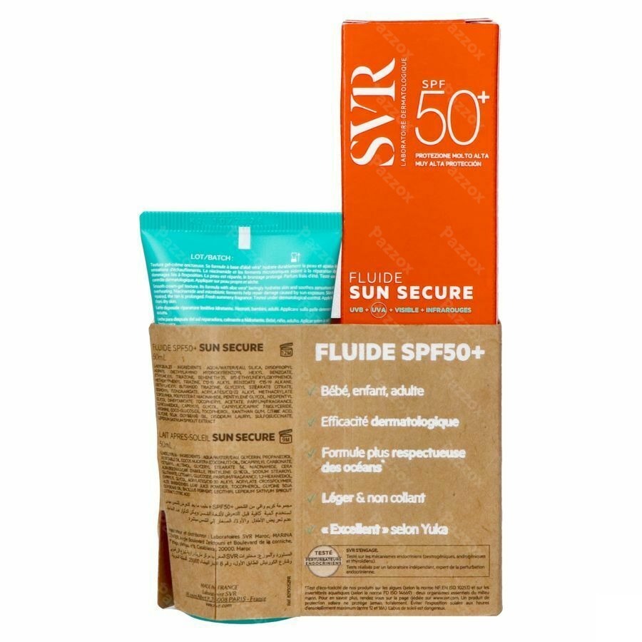 SVR Sleeve Sun Secure Fluide SPF50+Aftersun 50ml Gratis