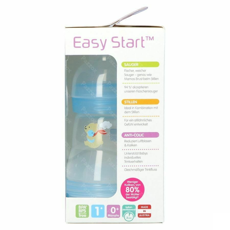 Mam Zuigfles Easy Start A/colic Jongen 160ml