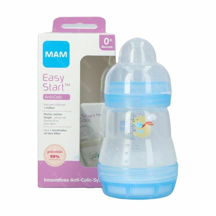 Mam Zuigfles Easy Start A/colic Jongen 160ml