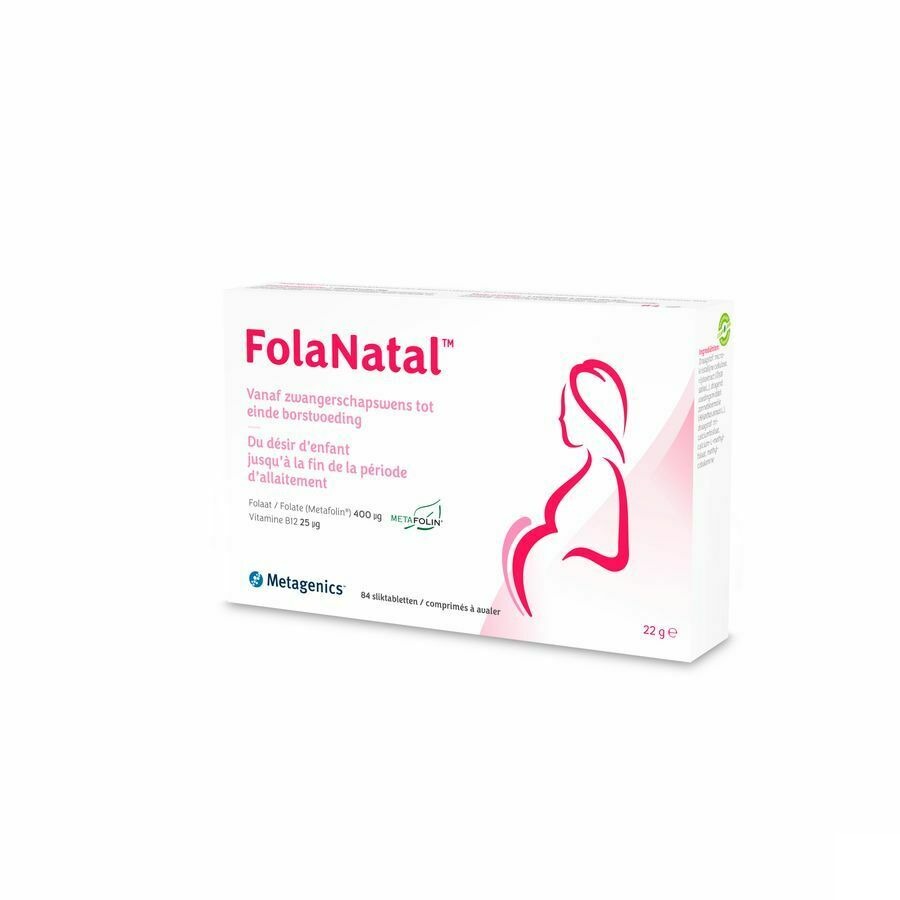 Metagenics Folanatal Kinderwens tot Vroege Zwangerschap 84 Tabletten