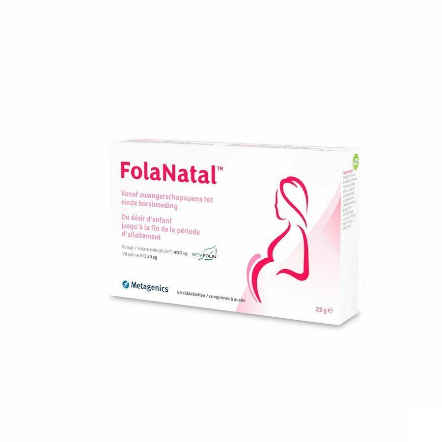 Metagenics Folanatal Kinderwens tot Vroege Zwangerschap 84 Tabletten