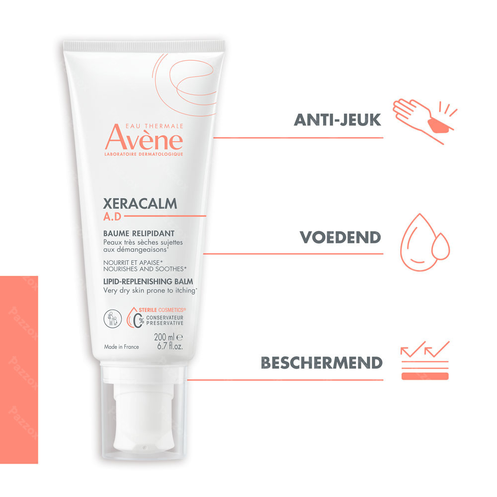 Avène XeraCalm A.D Balsem, Zeer droge huid met neiging tot atopisch eczeem en jeuk 200ml