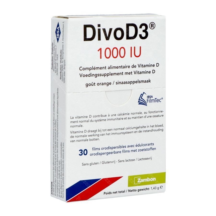 DivoD3 1000 IU 30 Tabletten