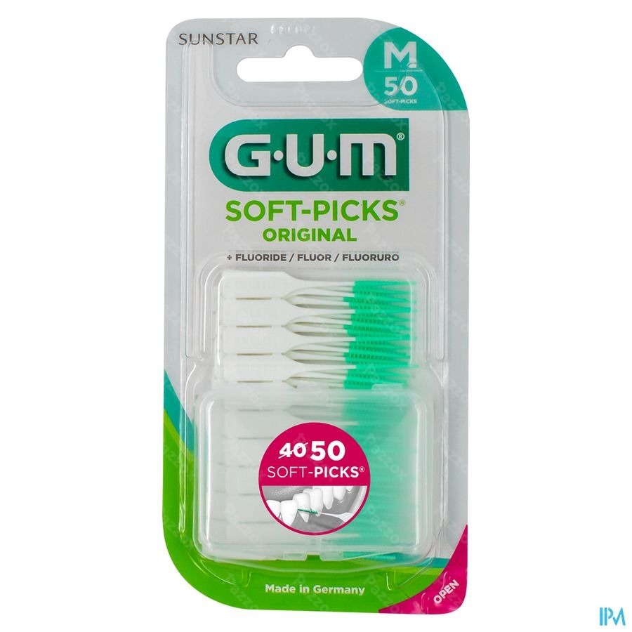 Gum Soft Picks Original Medium 50 Stuks
