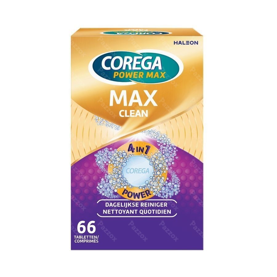 Corega Max Clean - 66 tabletten