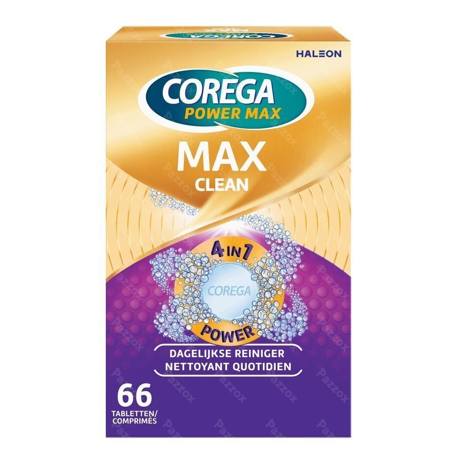 Corega Max Clean - 66 tabletten